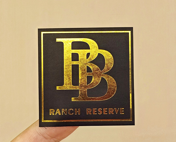 Black & Gold foil